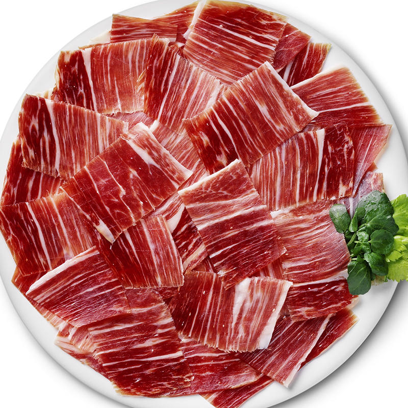 iberico ham dish isolated sacar-el-maximo-partido-al-jamon-iberico